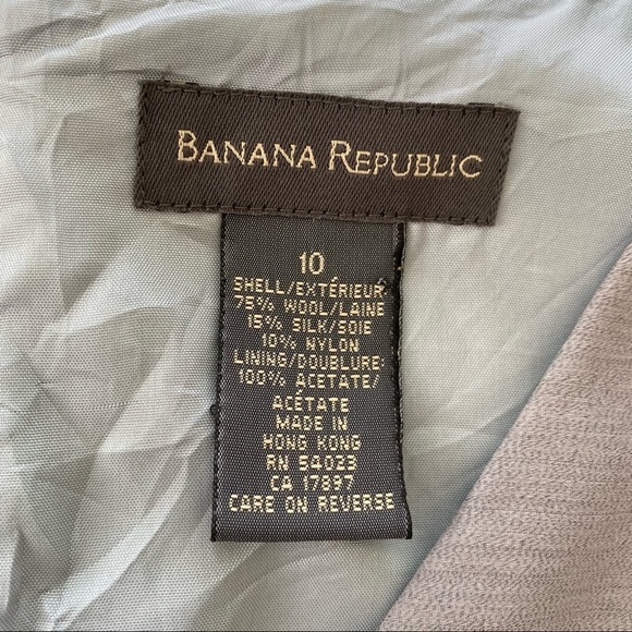 Banana Republic sleeveless midi dress with v-neckline, silk & wool blend - Picture 9 of 10